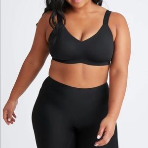 Knix padded v-neck wide strap in violet